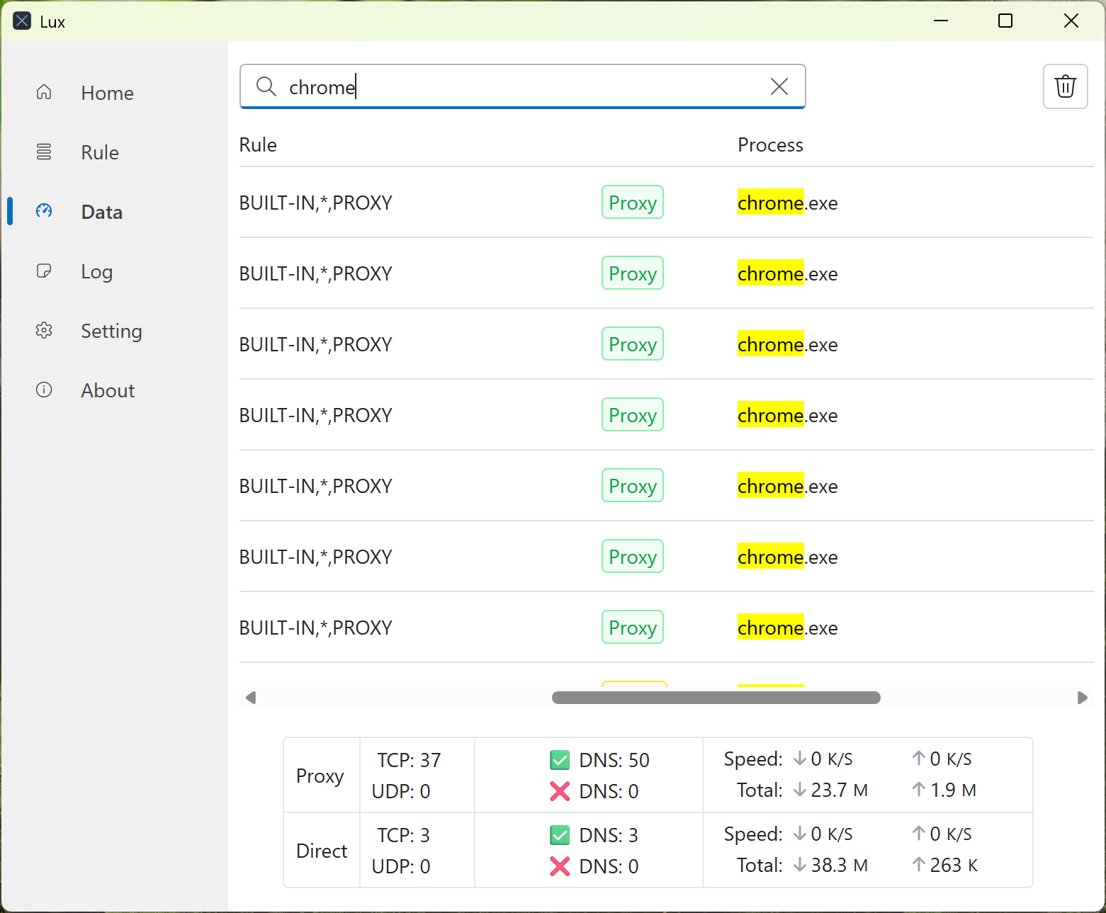 search process name screenshot
